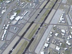 Boise Airport 10km 3D मॉडल