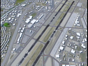 Boise Airport 10km Modello 3D