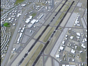 Boise Airport 10km 3D Model