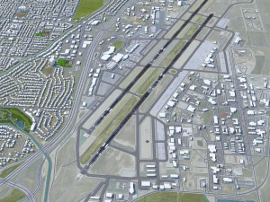 Boise Airport 10km 3D Model