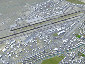 Boise Airport 10km Modello 3D