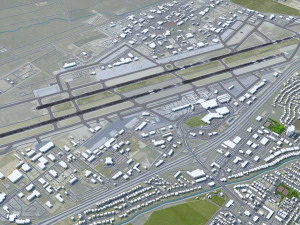Boise Airport 10km 3D Model
