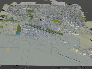 Boise Airport 10km Modello 3D