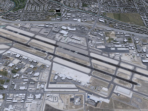 Boise Airport 10km Modello 3D