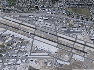 Boise Airport 10km 3D Model