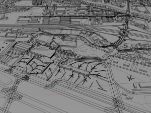 Boise Airport 10km Modello 3D