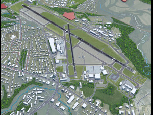 Burlington Airport 10km 3D Model