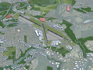 Burlington Airport 10km 3D Model
