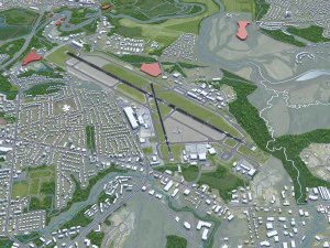 Burlington Airport 10km 3D Model