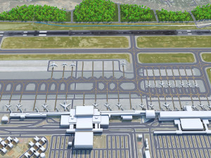 Caracas Airport 12km Modello 3D