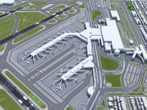Caracas Airport 12km Modello 3D