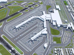 Caracas Airport 12km 3D Model