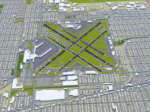 Caracas Airport 12km Modello 3D