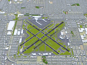 Caracas Airport 12km 3D Model