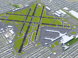 Caracas Airport 12km 3D Model