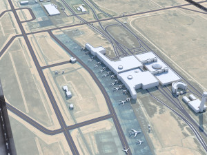 Caracas Airport 12km 3D Model
