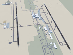 Caracas Airport 12km 3D Model