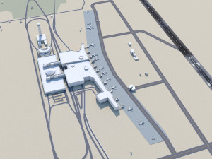 Caracas Airport 12km 3D Model