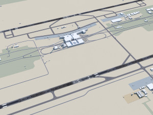 Caracas Airport 12km 3D Model