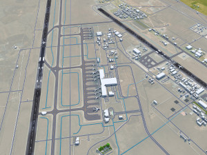 Erbil Airport 10km 3D Model
