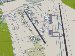 Erbil Airport 10km 3D 模型
