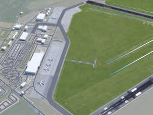 Inverness Airport 10km Modelo 3D