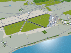 Inverness Airport 10km Modelo 3D