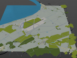 Inverness Airport 10km Modelo 3D