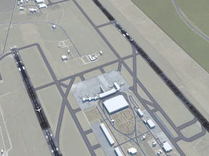 Jackson - Medgar Wiley Evers Airport 10km 3D Model