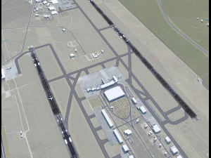 Jackson - Medgar Wiley Evers Airport 10km 3D Model