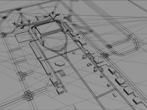Jackson - Medgar Wiley Evers Airport 10km 3D Model