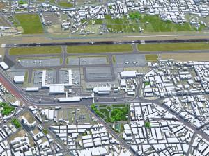 Kaohsiung Airport 10km 3D Model