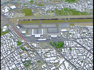 Kaohsiung Airport 10km 3D 模型