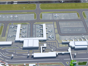 Kaohsiung Airport 10km 3D 模型