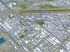 Kaohsiung Airport 10km 3D 模型
