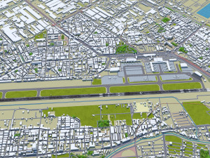 Kaohsiung Airport 10km 3D 模型