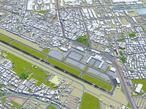 Kaohsiung Airport 10km 3D 模型