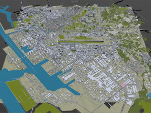 Kaohsiung Airport 10km 3D 模型