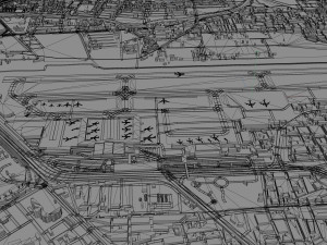 Kaohsiung Airport 10km 3D 模型