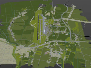 Aeroporto Wojciech Korfanty di Katowice 10 km Modello 3D