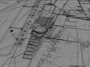 Katowice Wojciech Korfanty Airport 10km 3D Model
