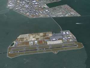Kobe Airport 10km Modelo 3D