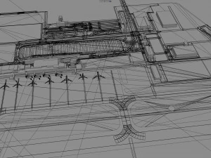 Kobe Airport 10km 3D Model