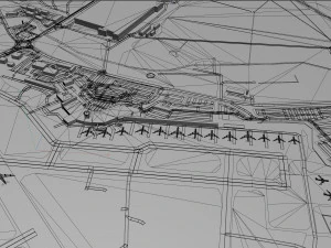 Аеропорт Лідс Бредфорд 10 км 3D Модель
