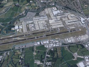 London Gatwick Airport 10km Modelo 3D
