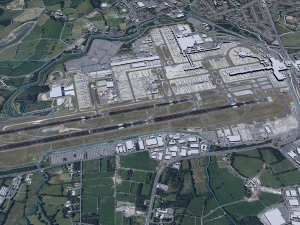 London Gatwick Airport 10km 3D Model