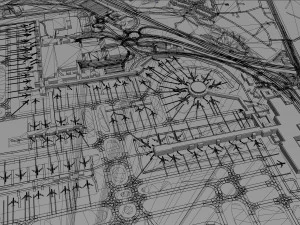 London Gatwick Airport 10km 3D Model