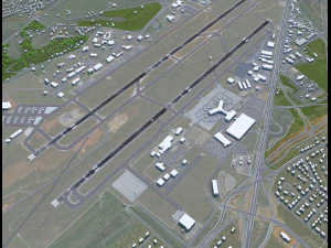 McGhee Tyson Airport Knoxville 10km 3D Model