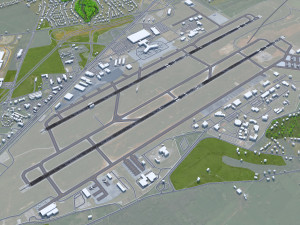 McGhee Tyson Airport Knoxville 10km 3D 모델
