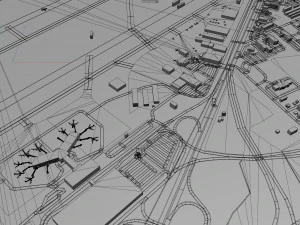 McGhee Tyson Airport Knoxville 10km 3D Model